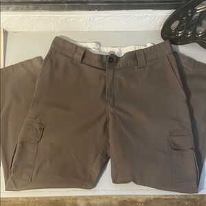 Dickies Brown Cargo Pants Sturdy Cotton Blend